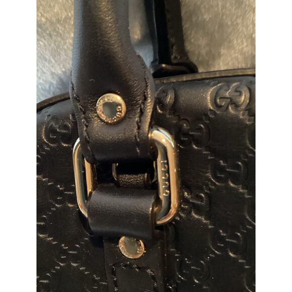 GUCCI Microguccissima Navy Calf Leather Margaux Boston - Picture 4 of 14